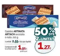 Condis Artiach - galetes xocolata o nata oferta