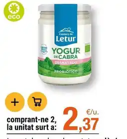 BonpreuEsclat Eco - yogur de cabra desnatado oferta