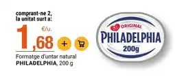 BonpreuEsclat Philadelphia - formatge d'untar natural oferta