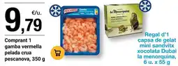 BonpreuEsclat Pescanova - comprant 1 gamba vermella pelada crua oferta
