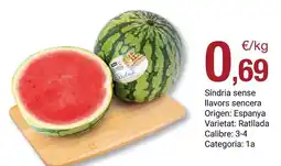 BonpreuEsclat Origen - sndria sense llavors sencera oferta
