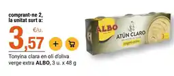 BonpreuEsclat Albo - tonyina clara en oli d'oliva verge extra oferta