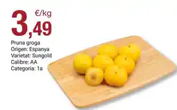 BonpreuEsclat Origen - pruna groga oferta