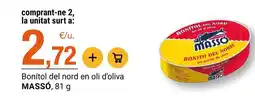 BonpreuEsclat Massó - bonitol del nord en oli d'oliva oferta