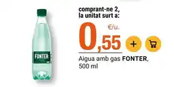 BonpreuEsclat Fonter - aigua amb gas oferta