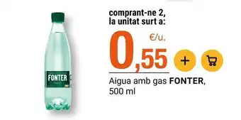 BonpreuEsclat Fonter - aigua amb gas oferta