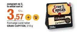 BonpreuEsclat Gran capitán - formatge curat tallat oferta