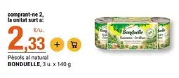 BonpreuEsclat Bonduelle - pèsols al natural oferta