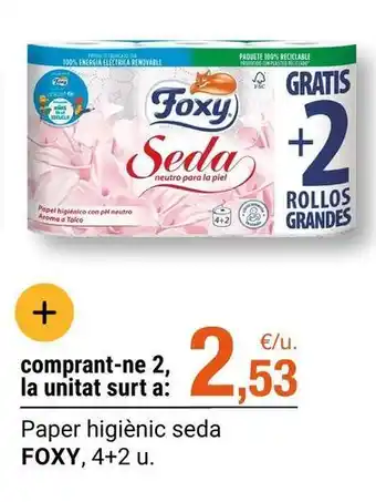BonpreuEsclat Foxy - paper higienic seda oferta