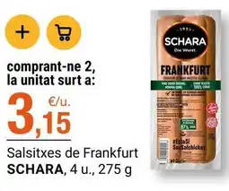 BonpreuEsclat Schara - salsitxes de frankfurt oferta