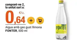 BonpreuEsclat Fonter - aigua amb gas gust llimona oferta