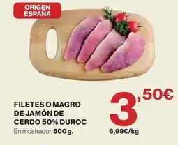 Supercor Duroc - filetes o magro de jamón de cerdo 50% duroc oferta
