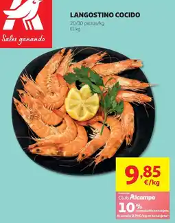 Alcampo Langostino cocido oferta