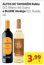Alcampo Vino blanco verdejo blume do rueda 75 cl oferta