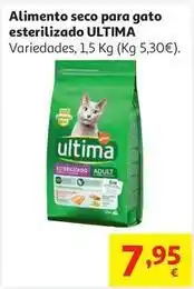 Alcampo Al.gato seco esterilizado adulto salmon ultima 1,5 kg oferta