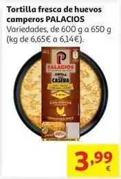 Alcampo Tortilla ceb caramelizada palacios 600 g oferta