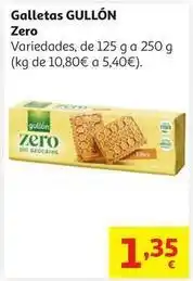 Alcampo Galleta fibra s/az.añad.gullon zero170 g oferta