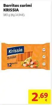 Alcampo Krissia - barritas surimi oferta