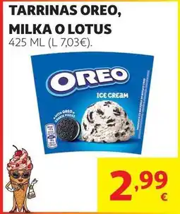 Alcampo Tarrina oreo 425 ml 287g oferta