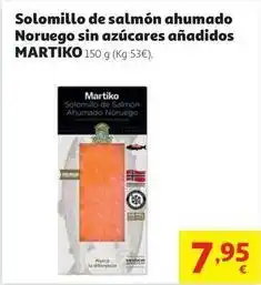 Alcampo Martiko - solomillo de salmon ahumado noruego sin azucares anadidos oferta