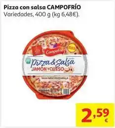 Alcampo Pizza y salsa mozzarella jq campofrio 360g oferta
