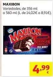 Alcampo Maxibon stranger things 4x140ml 560g oferta