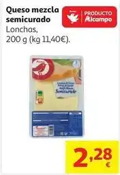 Alcampo Auchan - queso mezcla semicurado oferta