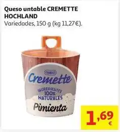 Alcampo Cremette con pimienta tgt 150g oferta