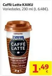 Alcampo Caffe latte capuccino kaiku 230ml oferta