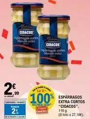 E.Leclerc Cidacos - esparragos extra cortos oferta