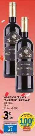 E.Leclerc Vino tinto crianza - balcon de las vinas oferta
