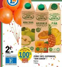 E.Leclerc Don simón - zumo 100% exprimido oferta