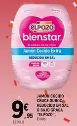 E.Leclerc Elpozo - jamón cocido cruce duroc, reducido en sal o bajo grasa oferta