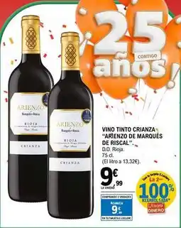 E.Leclerc Herederos del marqués de riscal - vino tinto crianza oferta