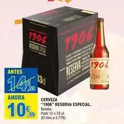 E.Leclerc 1906 - cerveza reserva especial oferta