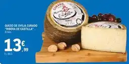 E.Leclerc Ribera de castilla - queso de oveja curado oferta