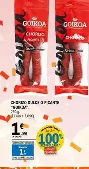 E.Leclerc Goikoa - chorizo dulce oferta
