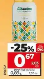 Dia Alhambra - cerveza lager singular oferta