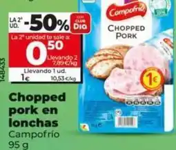 Dia Campofrío - chopped pork en lonchas oferta