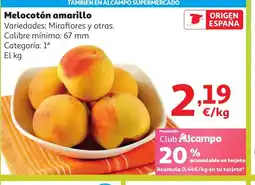 Alcampo Melocotón amarillo oferta