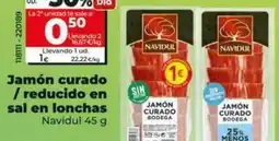 Dia Navidul - jamón curado/reducido en sal en lonchas oferta