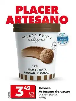 Dia Dia temptation - helado artesano de cacao oferta