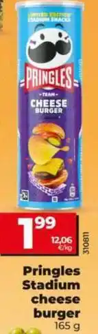 Dia Pringles - stadium cheese burger oferta