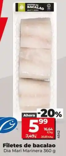Dia Dia mari marinera - filetes de bacalao oferta