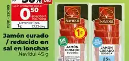Dia Navidul - jamón curado/ reducion en lonchas navidul oferta
