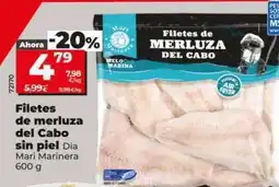 Dia Dia mari marinera - filetes de merluza del cabo sin piel oferta