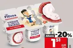 Dia Dia fidias - yogur griego con fresa oferta