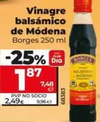 Dia Borges - vinagre balsámico de módena oferta