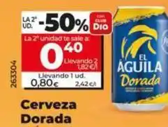 Dia El águila - cerveza dorada oferta