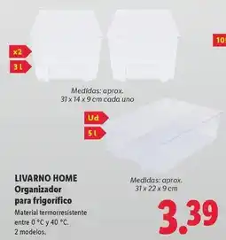 Lidl Livarno - organizador para frigorifico oferta
